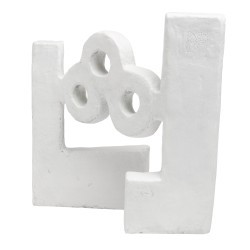 Agua Escultura Óxido Blanco
