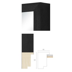 Design Cajón 10 Negro Poro abierto